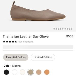 Everlane The Italian Leather Day Glove mocha , US8